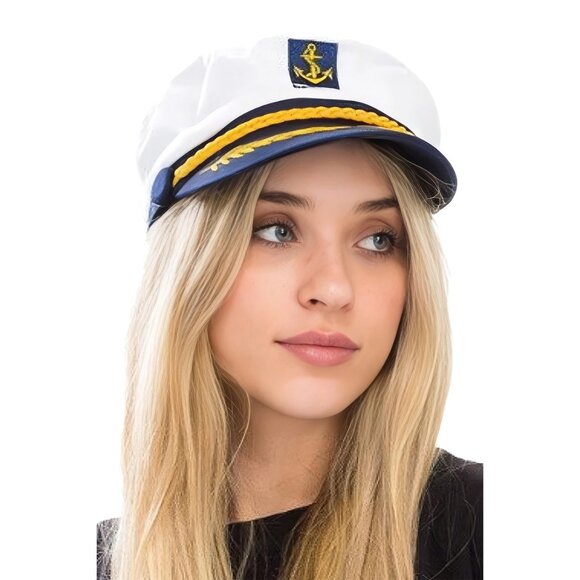 2/$30 NWT Captain's Hat One Size Fits All - Picture 6 of 8